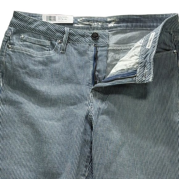 Seven 7 Denim Shorts Sunset Bermuda Soft Stripped 9" Inseam Premium Brand Qualit - Picture 5 of 8